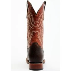 Outlet ???? Cody James Men's Cody Blue Utta Dark Brown Performance Leather Western ???? Boots - Broad Square Toe Orange ???? -Cody James -shop unnamed file 185