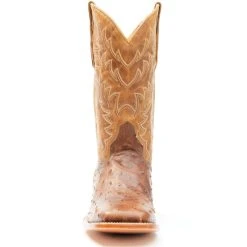 Flash Sale ⌛ Cody James Men's Exotic Full-Quill Ostrich Skin Western ???? Boots - Broad Square Toe Brown ???? -Cody James -shop unnamed file 1879