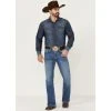 New ???? Cody James Men's Silverton Light Wash Stretch Relaxed Bootcut ???? Jeans Light Medium Wash ????