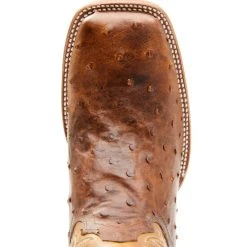 Flash Sale ⌛ Cody James Men's Exotic Full-Quill Ostrich Skin Western ???? Boots - Broad Square Toe Brown ???? -Cody James -shop unnamed file 1881