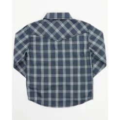 Hot Sale ???? Cody James Toddler-Boys' Plaid Print Long Sleeve Western Snap ???? Shirt Navy ???? -Cody James -shop unnamed file 1901