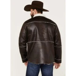 Best deal ???? Cody James Men's Carmine Faux Shearling Shacket Brown ???? -Cody James -shop unnamed file 1905