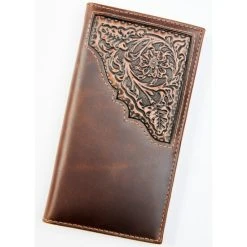 Brand new ???? Cody James Men's Brown Rodeo Tooled Leather Wallet ????