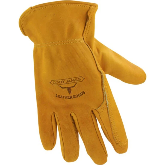 Brand new ⭐ Cody James Men's Gold Grain Cowhide Work Gloves Camel ???? 1 Brand new ⭐ Cody James Men's Gold Grain Cowhide Work Gloves Camel ????