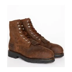 Hot Sale ???? Cody James Men's 8" Lace Up Kiltie Waterproof Work ???? Boots - Composite Toe Brown ????