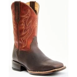 Flash Sale ???? Cody James Men's Orange Hoverfly Performance Western ???? Boots - Broad Square Toe ❤️