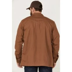 Best Sale ???? Cody James Men's FR Duck Line Work Snap ???? Shirt Jacket Camel ✨ -Cody James -shop unnamed file 2006