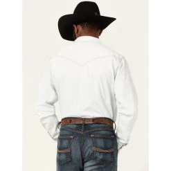 Promo ???? Cody James Men's Fort ???? Summer Light Wash Long Sleeve Snap Western Denim ???? Shirt ???? -Cody James -shop unnamed file 2048