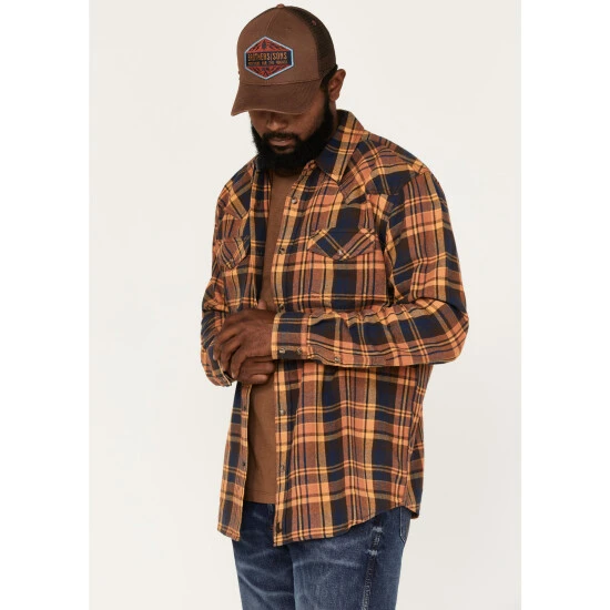 Best deal ???? Cody James Men's Wood Chuck Large Plaid Snap Western Flannel ???? Shirt Brown ???? 1 Best deal ???? Cody James Men's Wood Chuck Large Plaid Snap Western Flannel ???? Shirt Brown ????