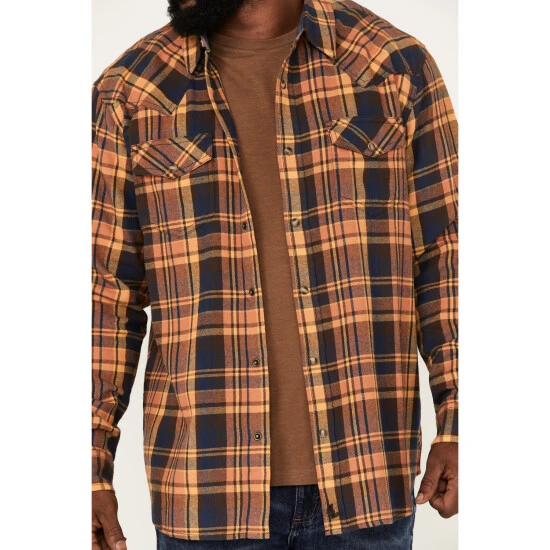 Best deal ???? Cody James Men's Wood Chuck Large Plaid Snap Western Flannel ???? Shirt Brown ???? 3 Best deal ???? Cody James Men's Wood Chuck Large Plaid Snap Western Flannel ???? Shirt Brown ???? - Image 3