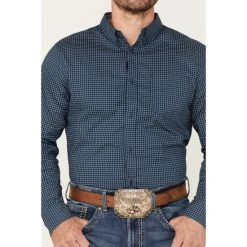 Best Sale ???? Cody James Men's Seaplane Geo Print Button-Down Western ???? Shirt Navy ???? -Cody James -shop unnamed file 2095