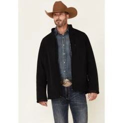 Buy ✔️ Cody James Core Men's Jet Black Steamboat Zip-Front Softshell Jacket ❤️