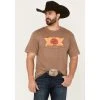 Best Sale ???? Cody James Men's Sunset Logo Graphic T-Shirt Tan ⭐