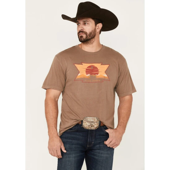 Best Sale ???? Cody James Men's Sunset Logo Graphic T-Shirt Tan ⭐ 1 Best Sale ???? Cody James Men's Sunset Logo Graphic T-Shirt Tan ⭐