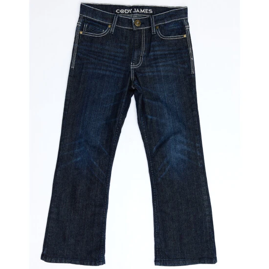 Wholesale ???? Cody James Youth Boys' Night Hawk Medium Wash Mid-Rise Stretch Relaxed Bootcut ???? Jeans Blue ???? 2 Wholesale ???? Cody James Youth Boys' Night Hawk Medium Wash Mid-Rise Stretch Relaxed Bootcut ???? Jeans Blue ???? - Image 2