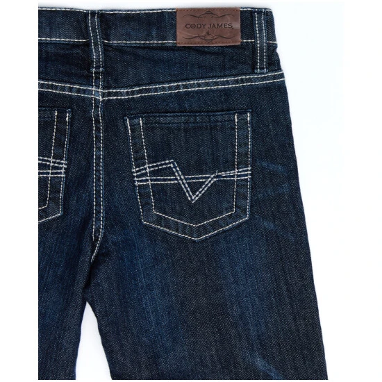 Wholesale ???? Cody James Youth Boys' Night Hawk Medium Wash Mid-Rise Stretch Relaxed Bootcut ???? Jeans Blue ???? 5 Wholesale ???? Cody James Youth Boys' Night Hawk Medium Wash Mid-Rise Stretch Relaxed Bootcut ???? Jeans Blue ???? - Image 5