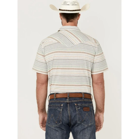 Flash Sale ???? Cody James Men's Faithful Horizontal Stripe Short Sleeve Snap Western ???? Shirt Multi ???? 4 Flash Sale ???? Cody James Men's Faithful Horizontal Stripe Short Sleeve Snap Western ???? Shirt Multi ???? - Image 4