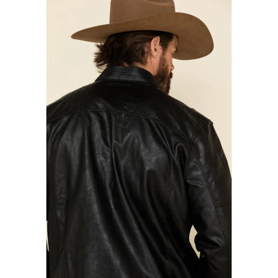 Brand new ⭐ Cody James Men's Black Backwoods Distressed Faux Leather Moto Jacket - Tall ???? 5 Brand new ⭐ Cody James Men's Black Backwoods Distressed Faux Leather Moto Jacket - Tall ???? - Image 5