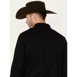 Wholesale ???? Cody James Men's Wooly Mammoth Solid Long Sleeve Snap Western ???? Shirt Black ???? -Cody James -shop unnamed file 2258