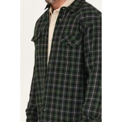 Promo ???? Cody James Men's Alder Tree Plaid Button-Down Bonded Western Flannet ???? Shirt Jacket Green ⭐ 6 Promo ???? Cody James Men's Alder Tree Plaid Button-Down Bonded Western Flannet ???? Shirt Jacket Green ⭐ -Cody James -shop unnamed file 2271