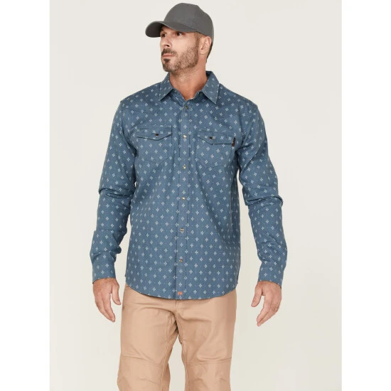 Discount ???? Cody James Men's FR Foulard Print Long Sleeve Snap Work ???? Shirt Medium Blue ???? 1 Discount ???? Cody James Men's FR Foulard Print Long Sleeve Snap Work ???? Shirt Medium Blue ????