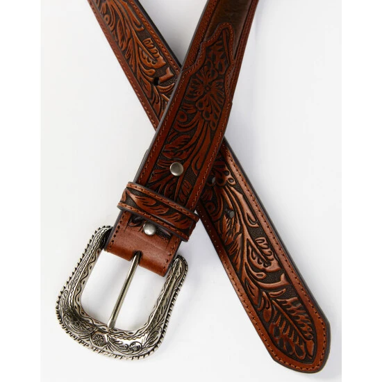 Brand new ???? Cody James CJASU22BT16 CJ Brown Ostrich Center W Tooled Billet For Men ⭐ 2 Brand new ???? Cody James CJASU22BT16 CJ Brown Ostrich Center W Tooled Billet For Men ⭐ - Image 2