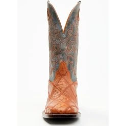 Best Pirce ???? Cody James Men's Exotic Ostrich Western ???? Boots - Broad Square Toe Cognac ???? -Cody James -shop unnamed file 2382