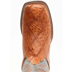 Best Pirce ???? Cody James Men's Exotic Ostrich Western ???? Boots - Broad Square Toe Cognac ???? -Cody James -shop unnamed file 2384