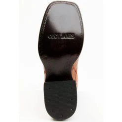 Best Pirce ???? Cody James Men's Exotic Ostrich Western ???? Boots - Broad Square Toe Cognac ???? -Cody James -shop unnamed file 2385