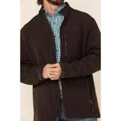 Discount ???? Cody James Men's Brown Steamboat Softshell Bonded Zip Front Jacket ✨ -Cody James -shop unnamed file 2400