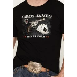 Best deal ???? Cody James Men's Revolver Cards Short Sleeve Graphic T-Shirt Black ???? -Cody James -shop unnamed file 2418