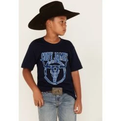 Buy ???? Cody James Boys' Skull Head Logo Graphic T-Shirt Navy ????