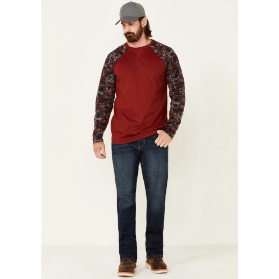 Top 10 ???? Cody James Men's FR Chili Long Sleeve Work Raglan T-Shirt Chilli ???? 2 Top 10 ???? Cody James Men's FR Chili Long Sleeve Work Raglan T-Shirt Chilli ???? - Image 2