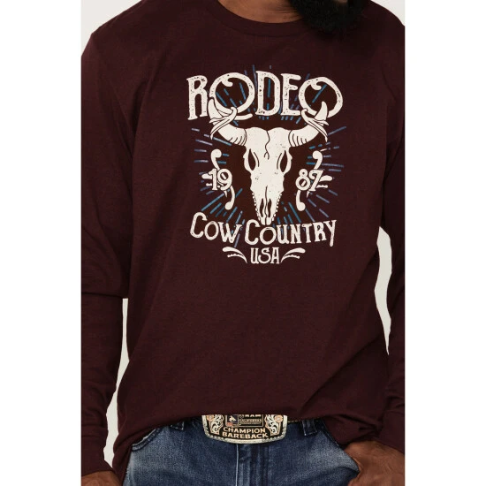Cheapest ???? Cody James Men's Cow Country Rodeo Graphic T-Shirt Burgundy ✔️ 3 Cheapest ???? Cody James Men's Cow Country Rodeo Graphic T-Shirt Burgundy ✔️ - Image 3