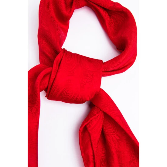 Discount ???? Cody James Men's Red Silk Jacquard Scarf ✔️ 2 Discount ???? Cody James Men's Red Silk Jacquard Scarf ✔️ - Image 2