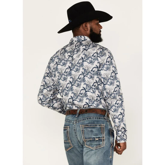 Best deal ???? Cody James Men's Western Large Paisley Print Snap Western ???? Shirt Purple ✨ 4 Best deal ???? Cody James Men's Western Large Paisley Print Snap Western ???? Shirt Purple ✨ - Image 4