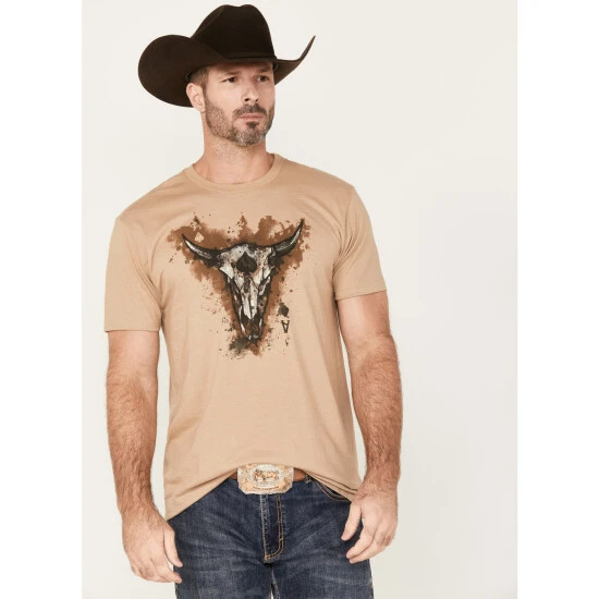 Outlet ???? Cody James Men's Skull Card Short Sleeve Graphic T-Shirt Beige/khaki ???? 1 Outlet ???? Cody James Men's Skull Card Short Sleeve Graphic T-Shirt Beige/khaki ????