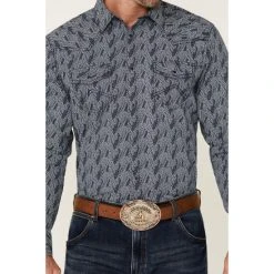 Brand new ???? Cody James Men's Pacific Southwestern Print Long Sleeve Snap Western ???? Shirt Navy ???? -Cody James -shop unnamed file 2584