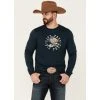 Buy ❤️ Cody James Men's Navy Die Free Eagle Graphic Long Sleeve T-Shirt ????