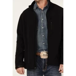 Best reviews of ???? Cody James Core Men's Royal Embroidered Logo Sleeve Zip-Front Steamboat Jacket Black ⌛ -Cody James -shop unnamed file 2607