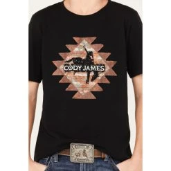 New ???? Cody James Boys' Southwestern Logo Graphic T-Shirt Black ???? -Cody James -shop unnamed file 2635