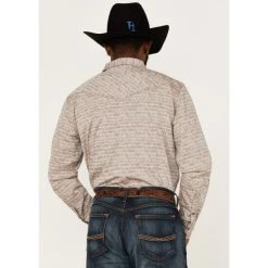 Hot Sale ???? Cody James Men's Century Southwestern Jacquard Print Long Sleeve Snap Western ???? Shirt Brown ❤️ -Cody James -shop unnamed file 2650