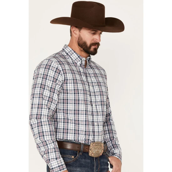 New ???? Cody James Men's Tonight Small Plaid Button Down Western ???? Shirt White ❤️ 2 New ???? Cody James Men's Tonight Small Plaid Button Down Western ???? Shirt White ❤️ - Image 2