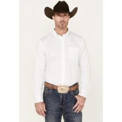 Buy ???? Cody James Men's Rare Bird Solid Long Sleeve Button Down Stretch Western ???? Shirt White ✨