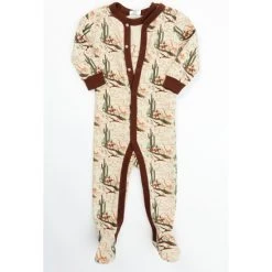 Coupon ⭐ Cody James Infant-Boys' Desert Scene Short Sleeve & Long Sleeve Onesie Set Taupe ????