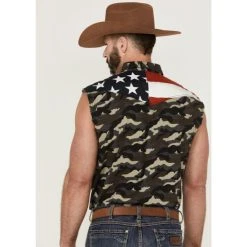 Wholesale ???? Cody James Men's Alpha Camo Print Bubba Sleeveless Snap Western ???? Shirt Camouflage ???? -Cody James -shop unnamed file 2721