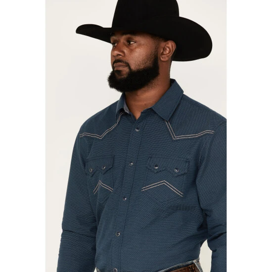 Best Sale ???? Cody James Men's Endurance Solid Stitched Yoke Snap Western ???? Shirt Dark Blue ???? 2 Best Sale ???? Cody James Men's Endurance Solid Stitched Yoke Snap Western ???? Shirt Dark Blue ???? - Image 2
