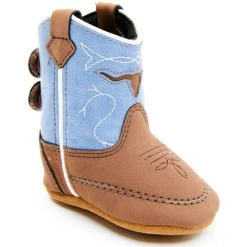 Promo ✨ Cody James Infant Boys' Longhorn Poppet ???? Boots For Infant-Boy Brown/blue ✨