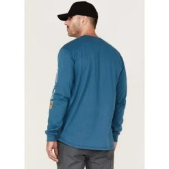 Hot Sale ???? Cody James Men's FR Logo Long Sleeve Work T-Shirt Blue ???? -Cody James -shop unnamed file 2784