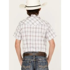 Flash Sale ⌛ Cody James Boys' Plaid Print Short Sleeve Western Snap ???? Shirt White ???? 7 Flash Sale ⌛ Cody James Boys' Plaid Print Short Sleeve Western Snap ???? Shirt White ???? -Cody James -shop unnamed file 2791